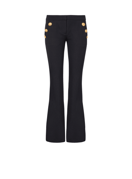 Pantalon flare à boutons