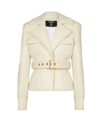 Wool belted coat