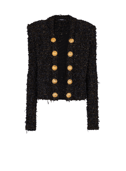 Veste bord à bord en tweed
