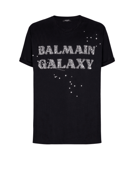 Embroidered Balmain Galaxy T-shirt