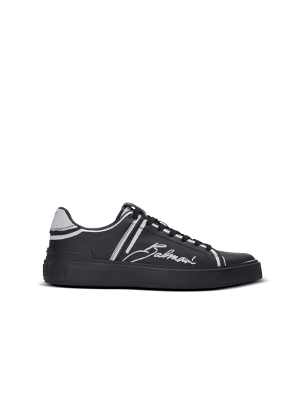 Sneakers B-Court aus bedrucktem Kalbsleder 