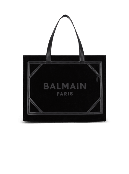 Sac Cabas B-Army Medium en cuir suédé