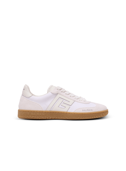 Baskets Balmain Swan en cuir et toile