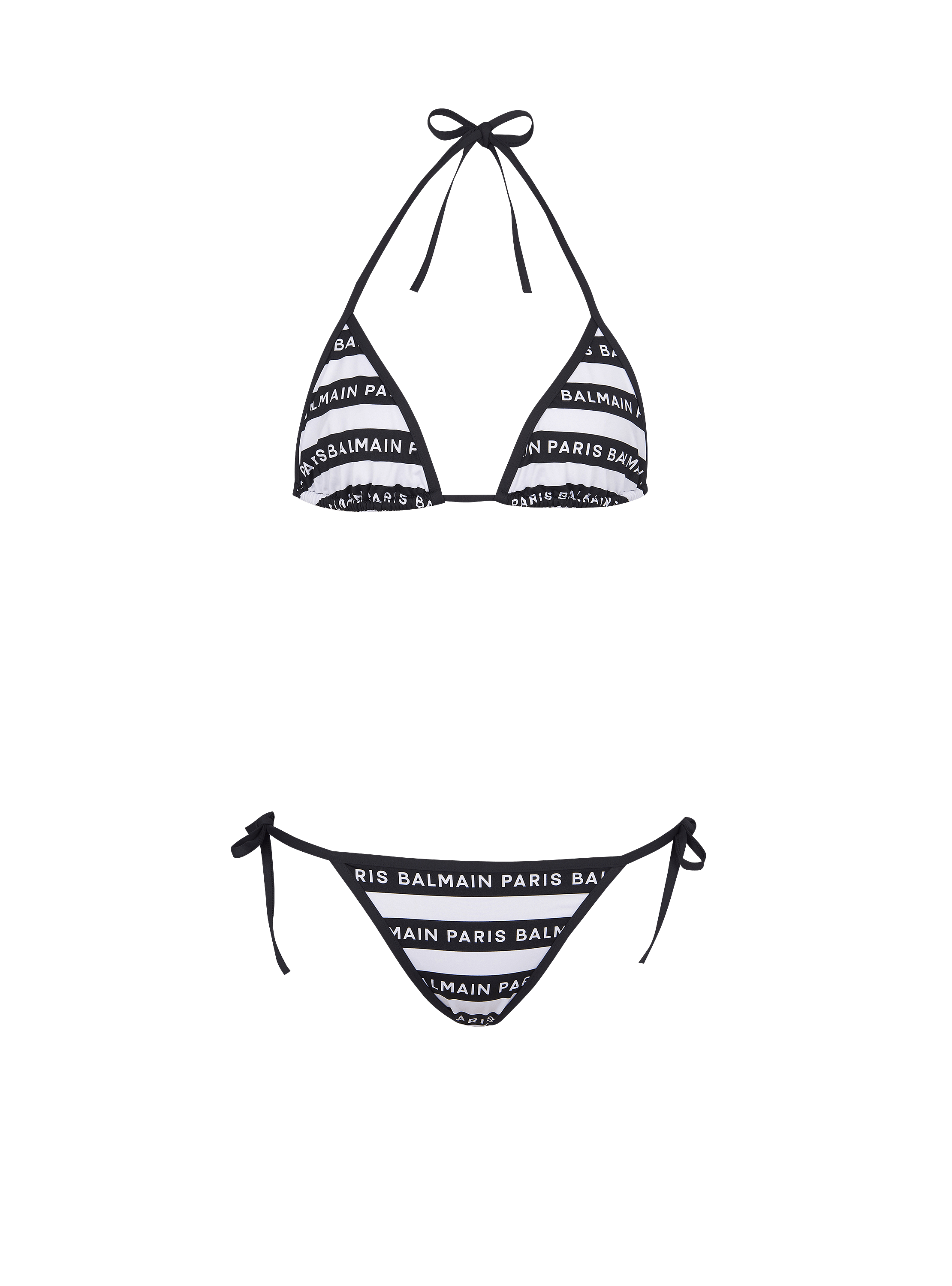 Balmain Paris triangle bikini