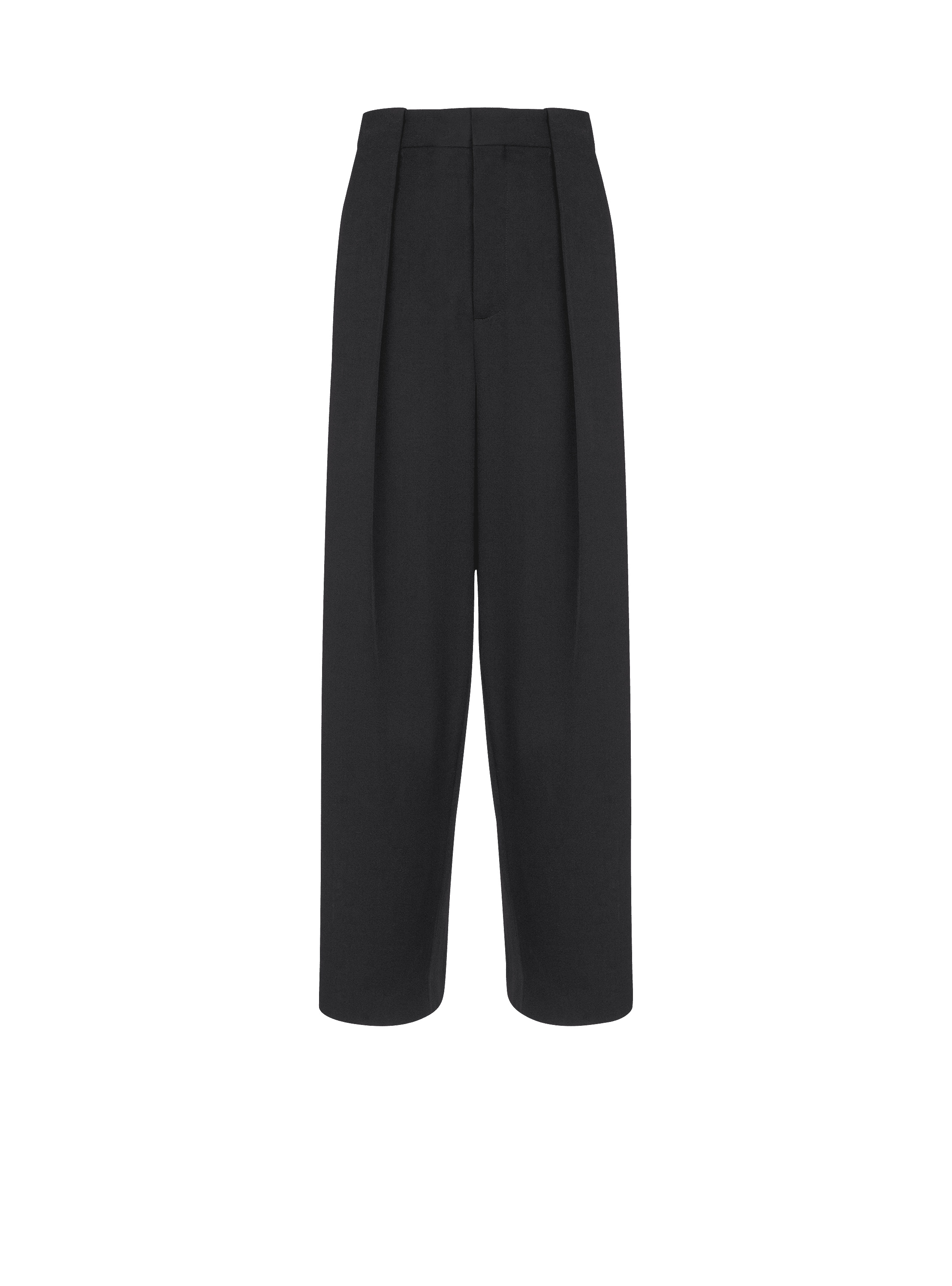 Pantalon à plis en grain de poudre