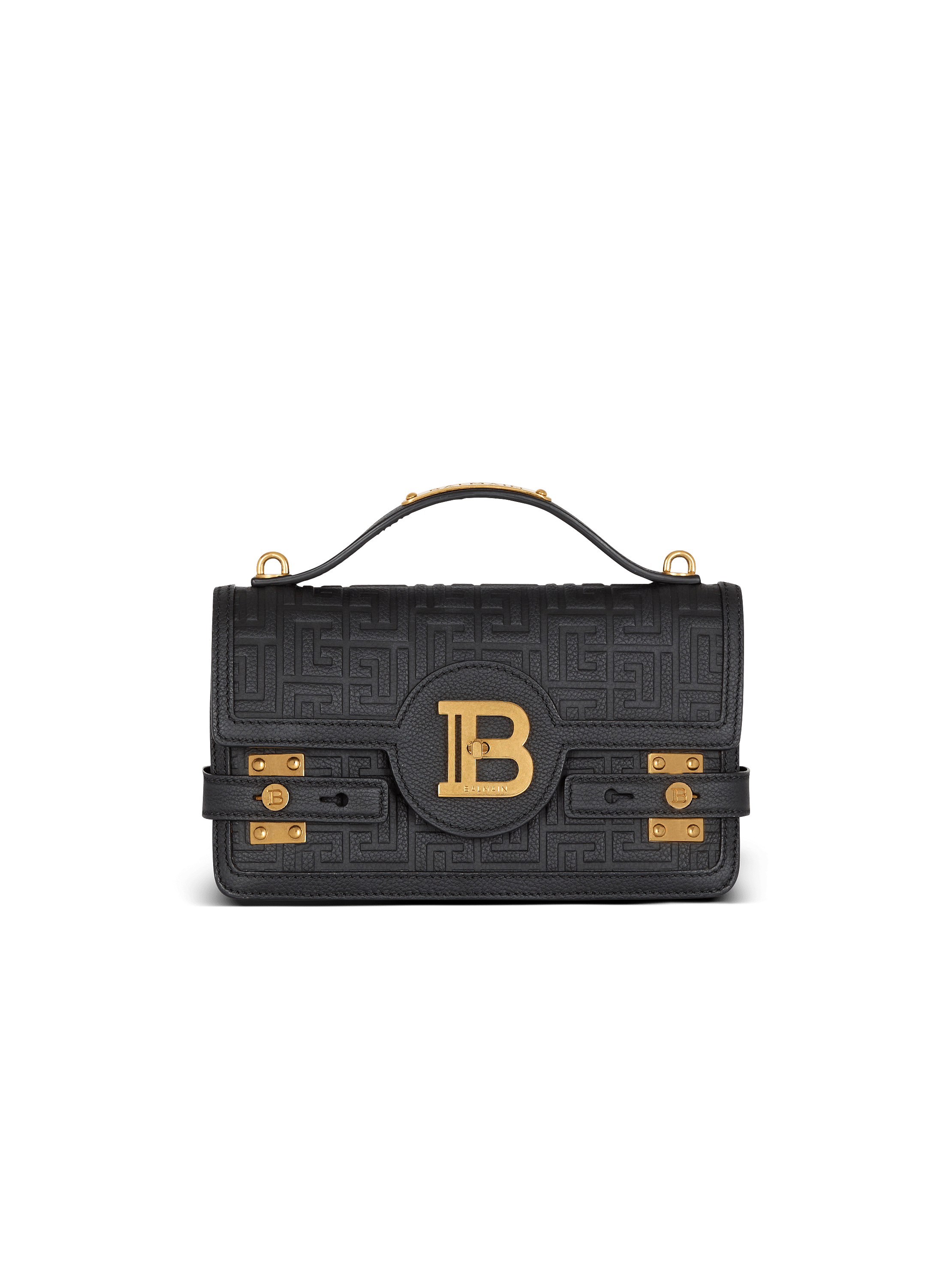 B-Buzz 24 grained monogram leather Shoulder bag