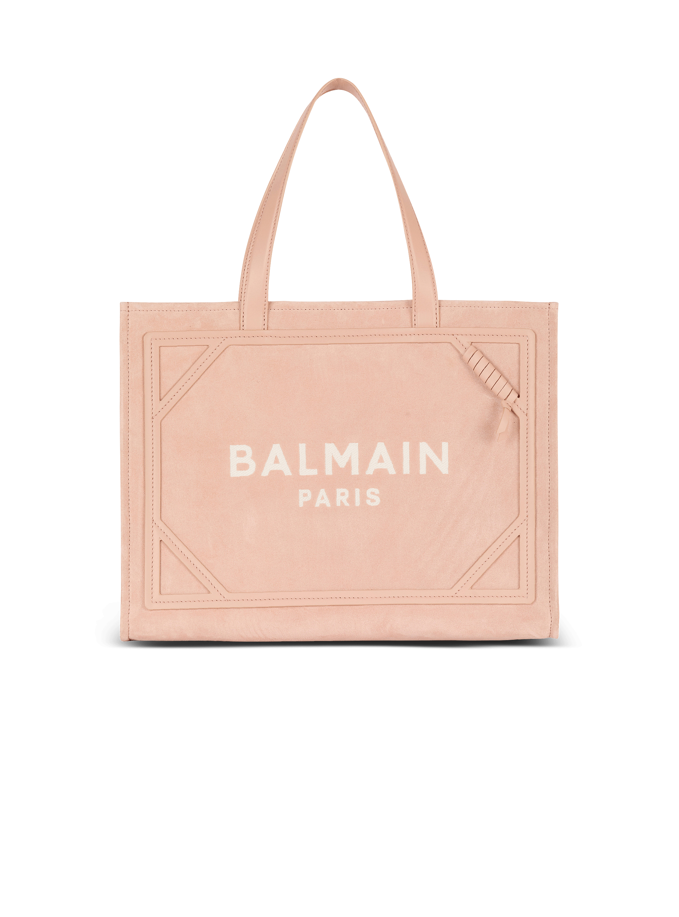 Borsa shopper B-Army media in pelle scamosciata