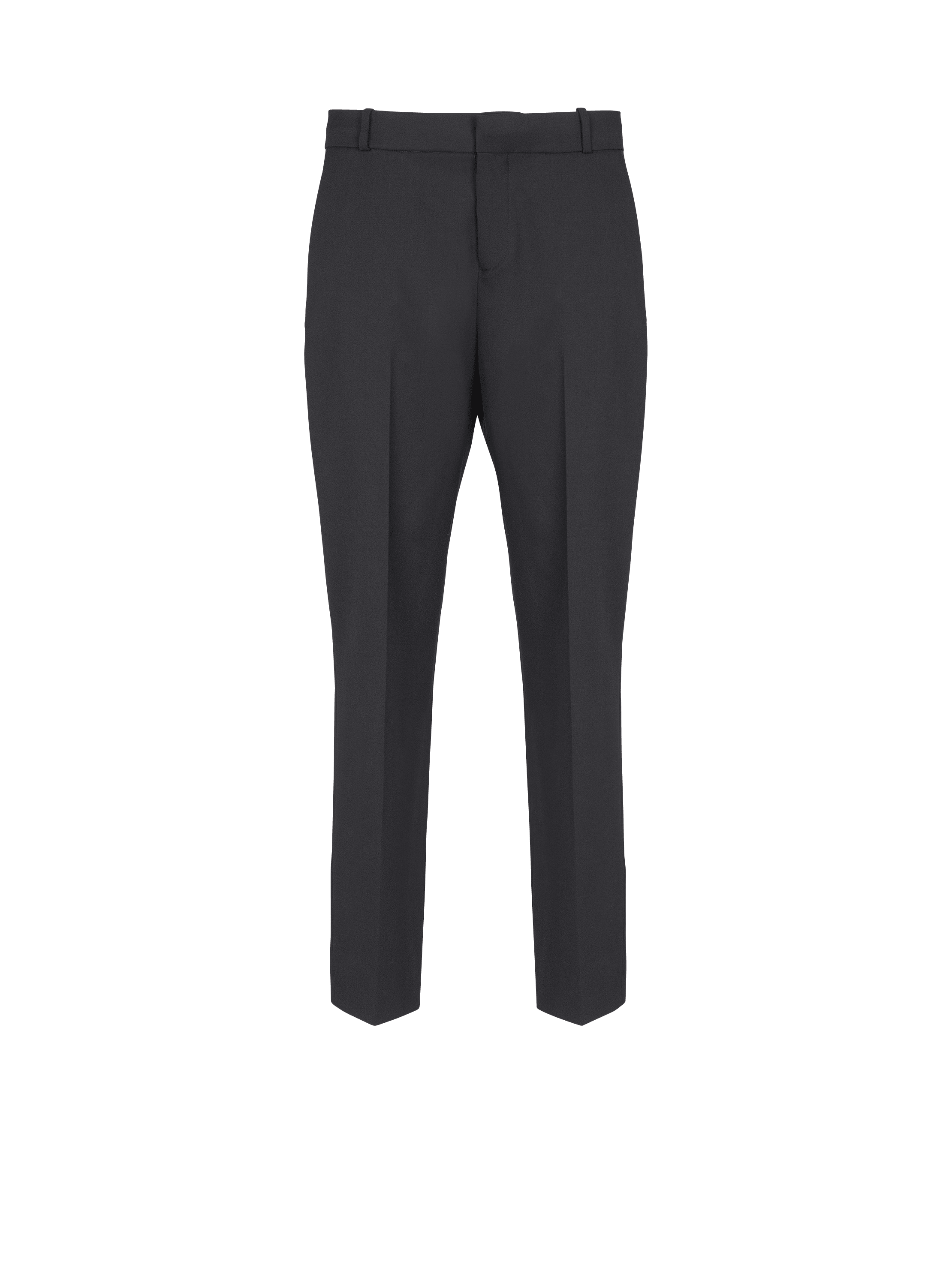 Pantalon tailleur droit en laine