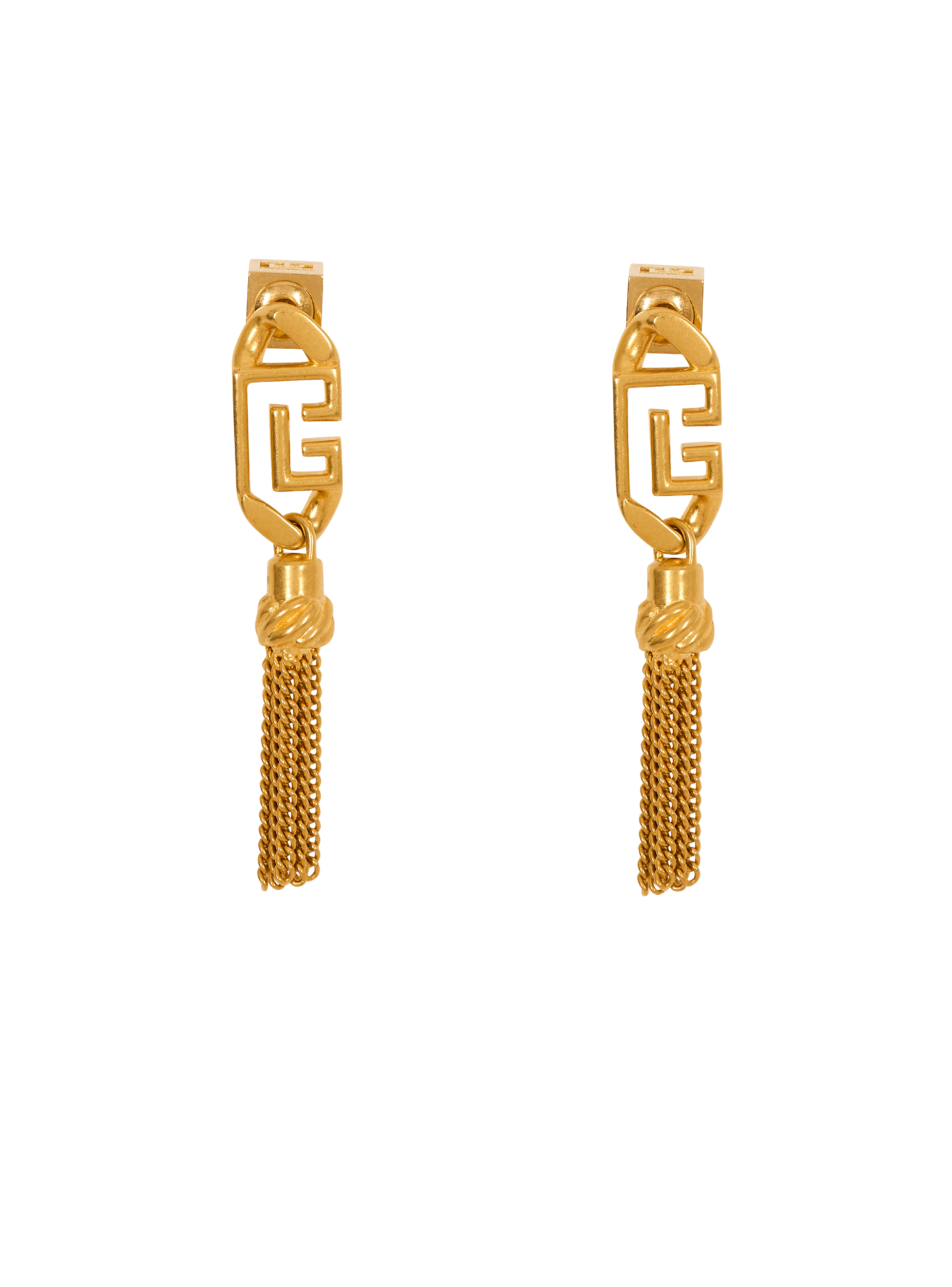 Sync PB pendant brass earrings